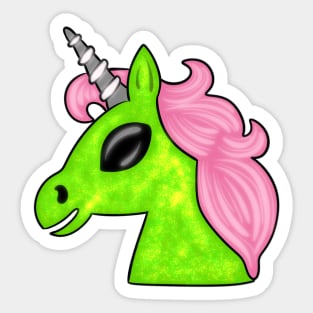 Alien Unicorn Sticker